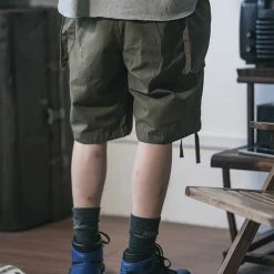 Non Stock 8.5 Oz Cotton Ripstop Cargo Shorts - Olive