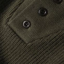 Bronson TOPS US Army High Neck Wool Sweater - Olive
