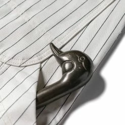 Bronson NEW ARRIVALS Lot 952 HBT Striped Mechanic Pants - White