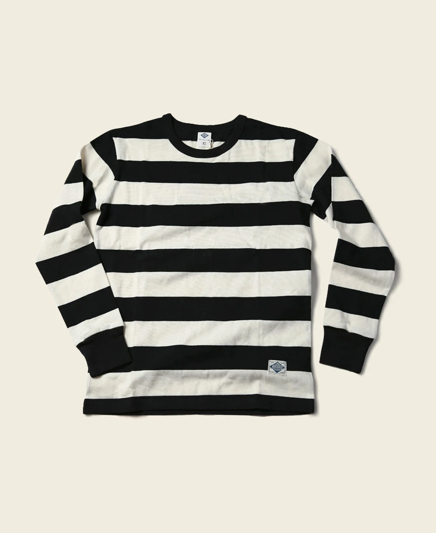 Non Stock 9 Oz Wide Striped Long Sleeve T-Shirt 3 Non Stock 9 Oz Wide Striped Long Sleeve T-Shirt