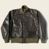Bronson USAAF Type A-1 Leather Flight Jacket - Dark Brown OUTERWEAR