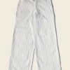 Bronson NEW ARRIVALS Lot 952 HBT Striped Mechanic Pants - White 1 Bronson NEW ARRIVALS Lot 952 HBT Striped Mechanic Pants - White