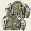 Non Stock 1950s Reversible Acetate Souvenir Jacket - Falcon × Tiger