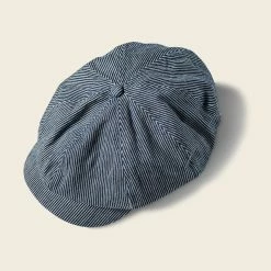 Non Stock Old Time Denim Stripe Newsboy Cap BEST SELLERS