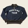 Bronson 1920s Drinking Team Motorcycle Racing Sweatshirt - Navy 1 Bronson 1920s Drinking Team Motorcycle Racing Sweatshirt - Navy