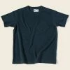Bronson 1930s Slanted Pocket Tubular T-Shirt - Navy TOPS