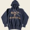 Bronson 21 Oz Navy Yard Instructor Reverse Weave Hoodie - Navy 1 Bronson 21 Oz Navy Yard Instructor Reverse Weave Hoodie - Navy