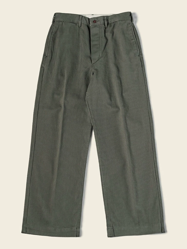 Bronson 13 Oz Cotton Bedford Cord Pants - Olive 3 Bronson 13 Oz Cotton Bedford Cord Pants - Olive