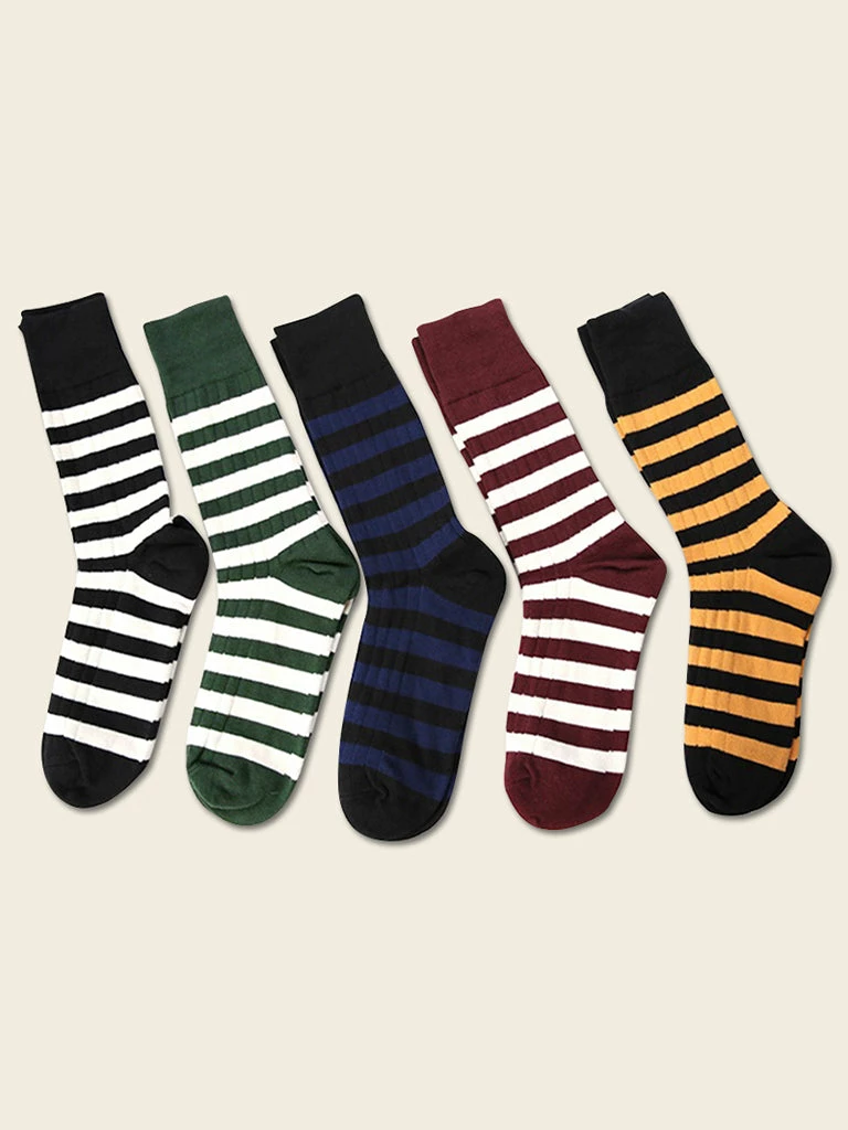 Non Stock BEST SELLERS Old School Prisoner Striped Cotton Socks 3 Non Stock BEST SELLERS Old School Prisoner Striped Cotton Socks
