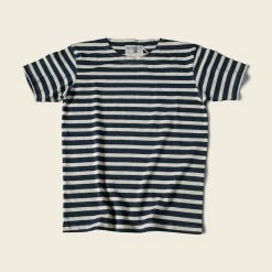 Bronson Breton Stripe T-Shirt - Navy/White