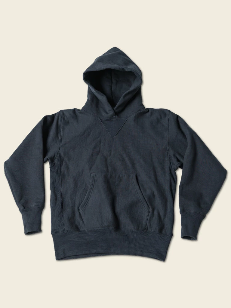 Bronson TOPS 21 Oz Military Academy Reverse Weave Hoodie - Black 3 Bronson TOPS 21 Oz Military Academy Reverse Weave Hoodie - Black