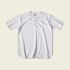 Non Stock 9.8 Oz Cotton Pique Baseball T-Shirt - White