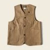 Bronson NEW ARRIVALS 1930s Heavyweight Canvas Game Pocket Hunting Vest - Khaki