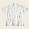 Bronson Back In Stock Classic Panama Open Collar Shirt - Ivory White