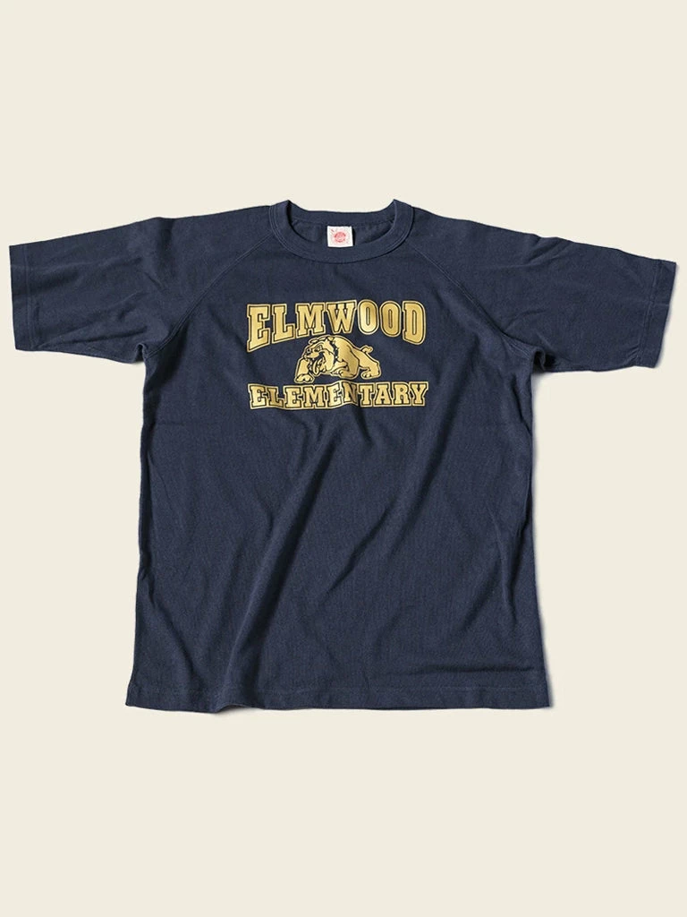 Non Stock Vintage Elmwood Elementary Print Raglan Sleeve T-Shirt TOPS 3 Non Stock Vintage Elmwood Elementary Print Raglan Sleeve T-Shirt TOPS