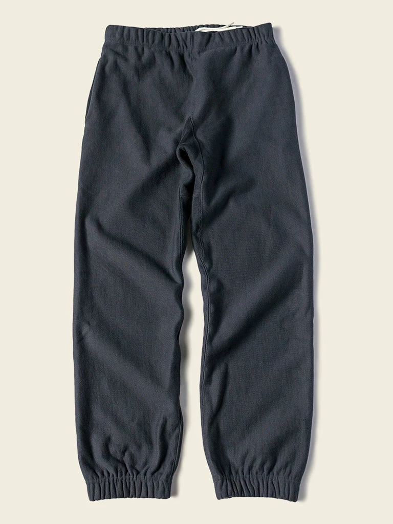 Bronson NEW ARRIVALS 1950s 20.5 Oz Terry Cloth Reverse Weave Sweatpants - Black 3 Bronson NEW ARRIVALS 1950s 20.5 Oz Terry Cloth Reverse Weave Sweatpants - Black