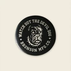Bronson ACCESSORIES Vintage Watchdog Pin Button Badge - Black