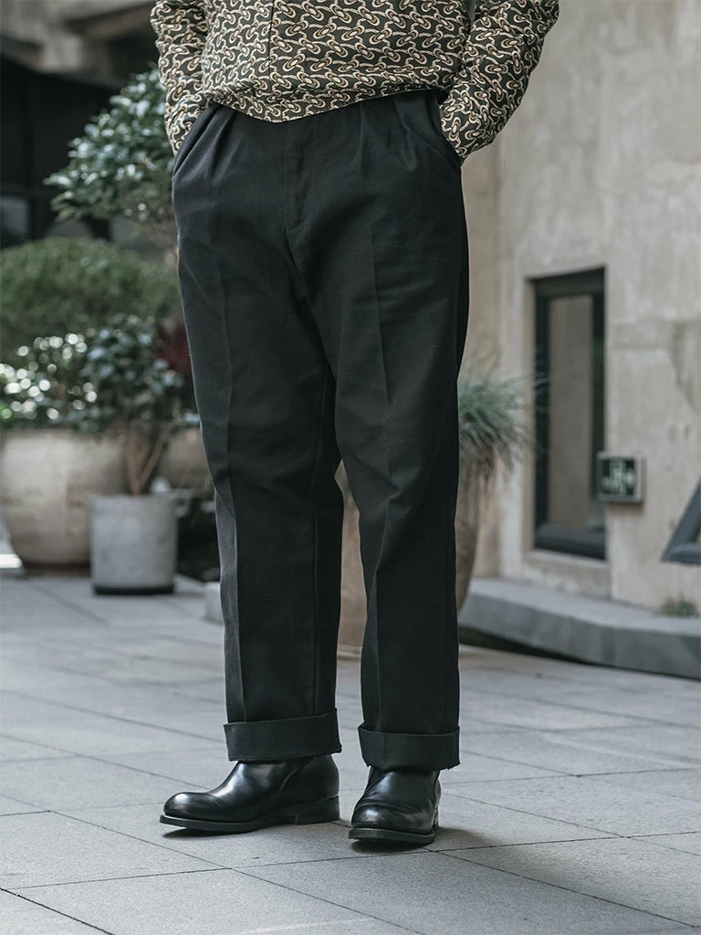 Bronson Lot 962 1960s 15 Oz Cotton Double Pleated Pants 10 Bronson Lot 962 1960s 15 Oz Cotton Double Pleated Pants