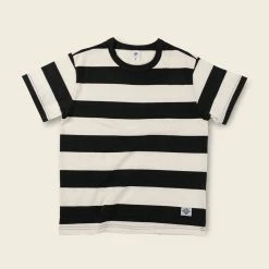 Non Stock Heavyweight Cotton Wide Striped T-Shirt - Black/White BEST SELLERS