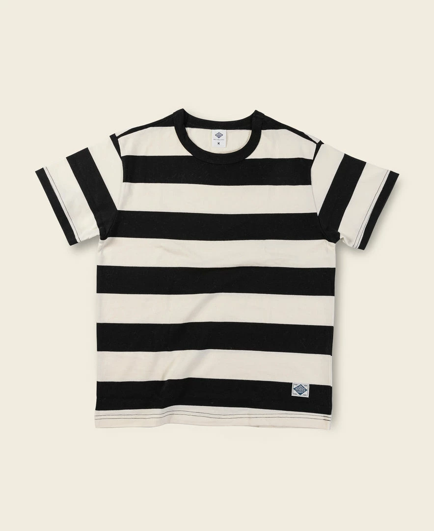 Non Stock Heavyweight Cotton Wide Striped T-Shirt - Black/White BEST SELLERS 3 Non Stock Heavyweight Cotton Wide Striped T-Shirt - Black/White BEST SELLERS