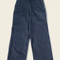 Bronson NEW ARRIVALS Lot 952 HBT Striped Mechanic Pants - Navy