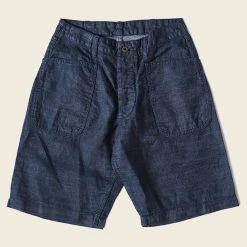 Bronson 1940s WWII USN 10.5 Oz Denim Dungaree Deck Shorts Back In Stock