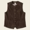 Bronson OUTERWEAR 1910s Retro Corduroy Vest