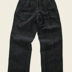 Non Stock BOTTOMS 12.5 Oz 8 Wale Corduroy Trousers - Black