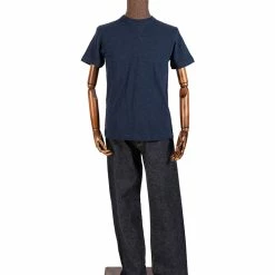 Non Stock 10.5 Oz US Cotton Tubular Gusset T-Shirt - Indigo