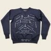 Bronson 1940s USN Anchor & Name Print Training Sweatshirt