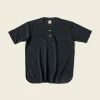 Non Stock 9.8 Oz Cotton Pique Baseball T-Shirt - Black