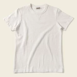 Non Stock 10.5 Oz US Cotton Tubular Gusset T-Shirt - White TOPS