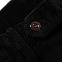 Non Stock BOTTOMS 12.5 Oz 8 Wale Corduroy Trousers - Black