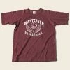 Non Stock Vintage Watterson Basketball Print Raglan Sleeve T-Shirt