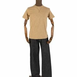Non Stock TOPS 10.5 Oz US Cotton Tubular Gusset T-Shirt - Sand