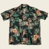 Non Stock Plants & Flowers Pattern Aloha Shirt - Black