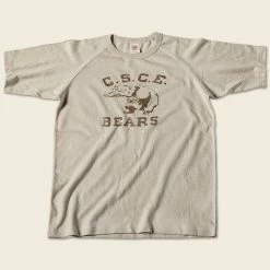 Non Stock Vintage C.S.C.E. Bears Print Raglan Sleeve T-Shirt TOPS