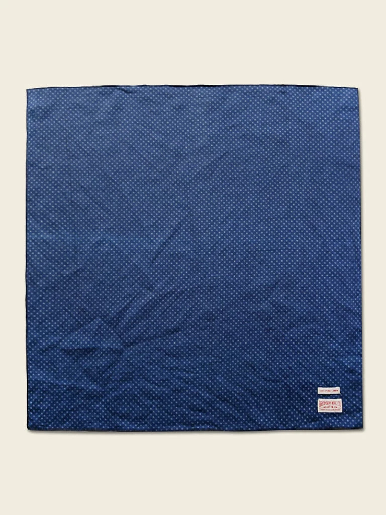 Bronson Natural Plant Indigo Blue Retro Polka Dot Bandana ACCESSORIES 3 Bronson Natural Plant Indigo Blue Retro Polka Dot Bandana ACCESSORIES
