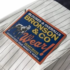 Bronson NEW ARRIVALS Lot 952 HBT Striped Mechanic Pants - White