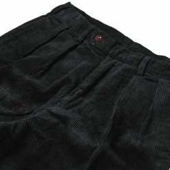 Non Stock BOTTOMS 12.5 Oz 8 Wale Corduroy Trousers - Black