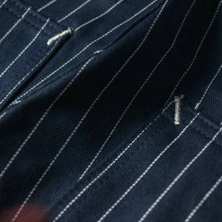 Bronson NEW ARRIVALS Lot 952 HBT Striped Mechanic Pants - Navy 45 Bronson NEW ARRIVALS Lot 952 HBT Striped Mechanic Pants - Navy