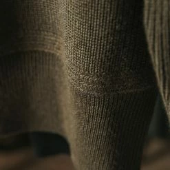 Bronson TOPS US Army High Neck Wool Sweater - Olive