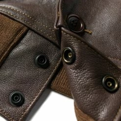 Bronson USAAF Type A-1 Leather Flight Jacket - Light Brown OUTERWEAR