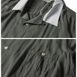 Non Stock TOPS Loose Embroidery Bowling Shirt