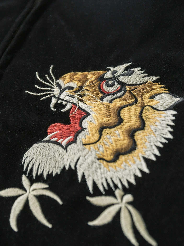 Non Stock 1950s Reversible Acetate Souvenir Jacket - Falcon × Tiger 16 Non Stock 1950s Reversible Acetate Souvenir Jacket - Falcon × Tiger