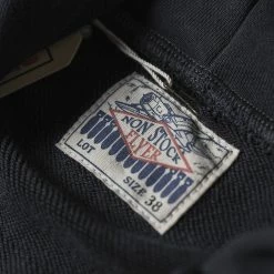 Non Stock 17.5 Oz Terry Cloth Zip-Up Hoodie - Black TOPS