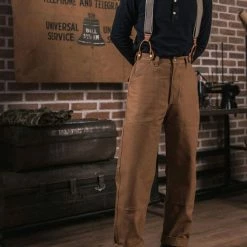 Bronson Vintage Long Sleeve Henley T-Shirt - Black TOPS