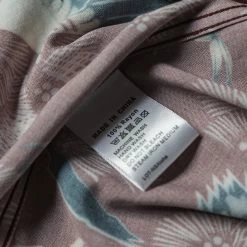 Non Stock Ukiyo-e Tiger & Crane Pattern Aloha Shirt - Wine Red TOPS