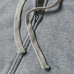 Non Stock 17.5 Oz Terry Cloth Zip-Up Hoodie - Gray TOPS