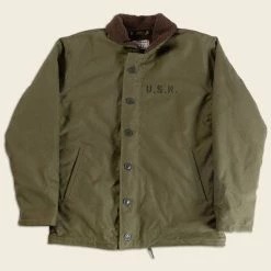 Non Stock 1940s US Navy N-1 Deck Jacket - Faux Fur Inner OUTERWEAR